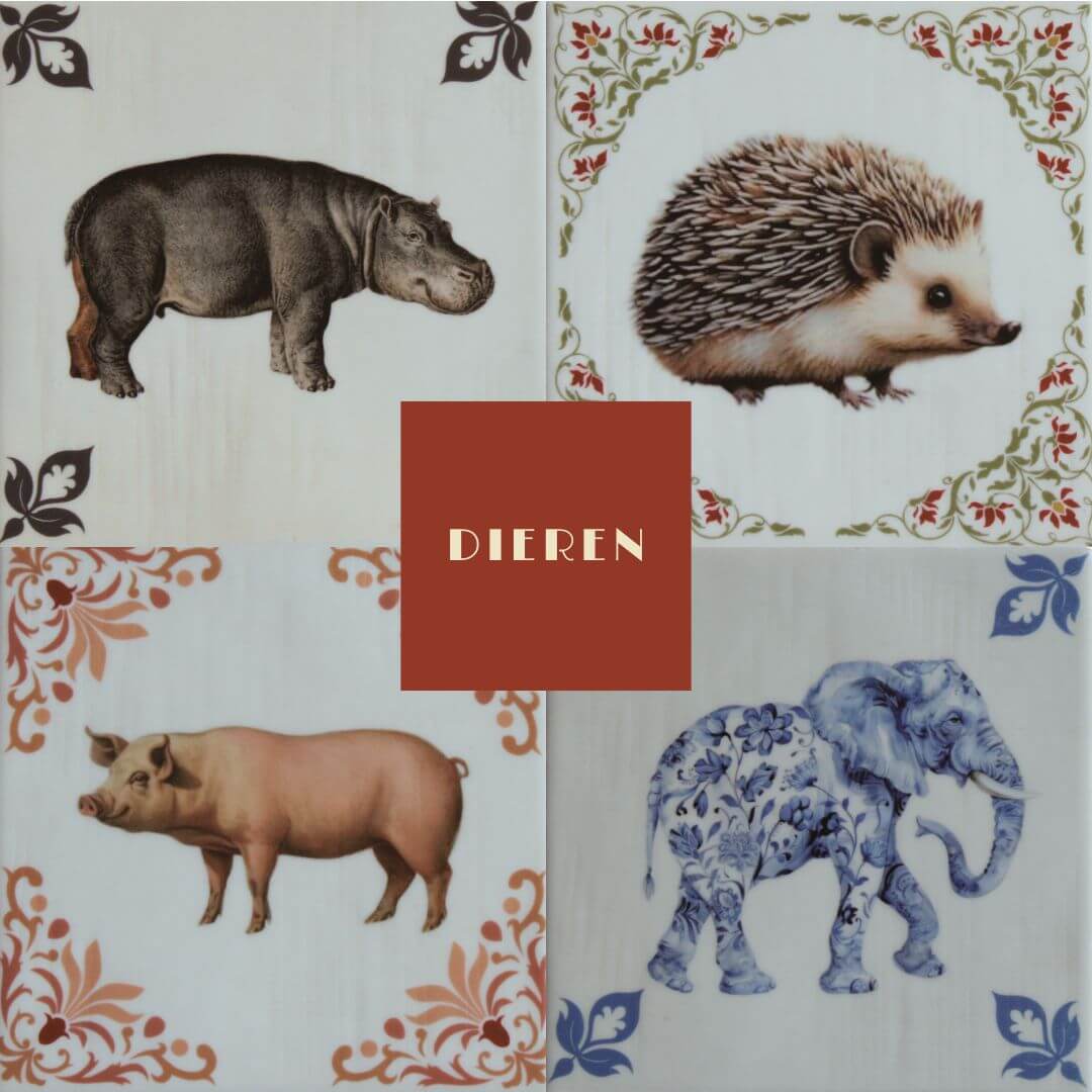 dieren tegeltjes - hand made dieren tegeltjes - hand made