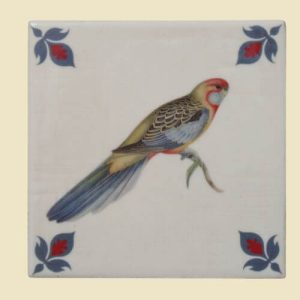 vintage-tropische-vogel-studio-tegeltje-handgemaakt