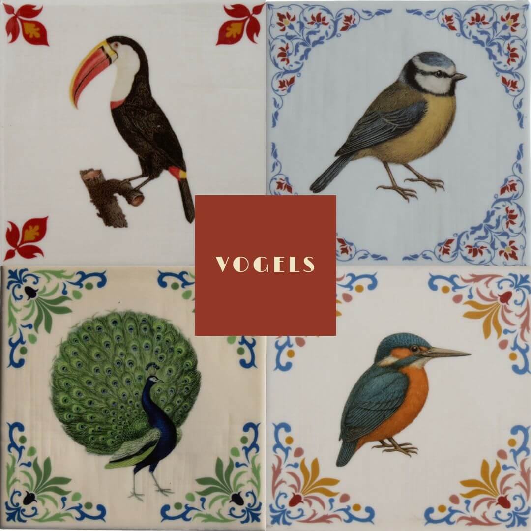 vogel tegeltjes-handgemaakt vogel tegeltjes-handgemaakt