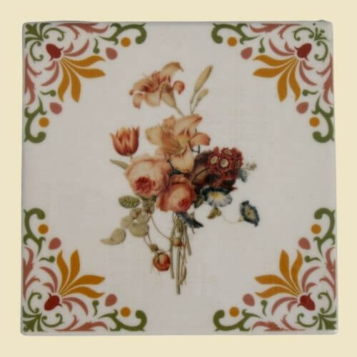 vintage bosje bloemen-studio tegel