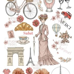 Decal sheets Parijs- Studio Tegel