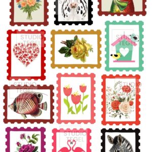 Decal sheets Postzegels- Studio Tegel
